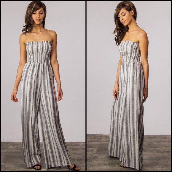 1 LEFT‼️Olivia Smocked Jumpsuit - Picture 2 of 3